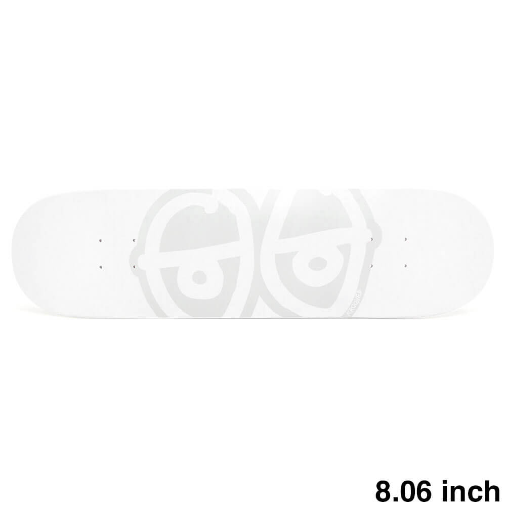 KROOKED DECK クルキッド デッキ TEAM EYES WHITE 8.06 スケートボード スケボー
