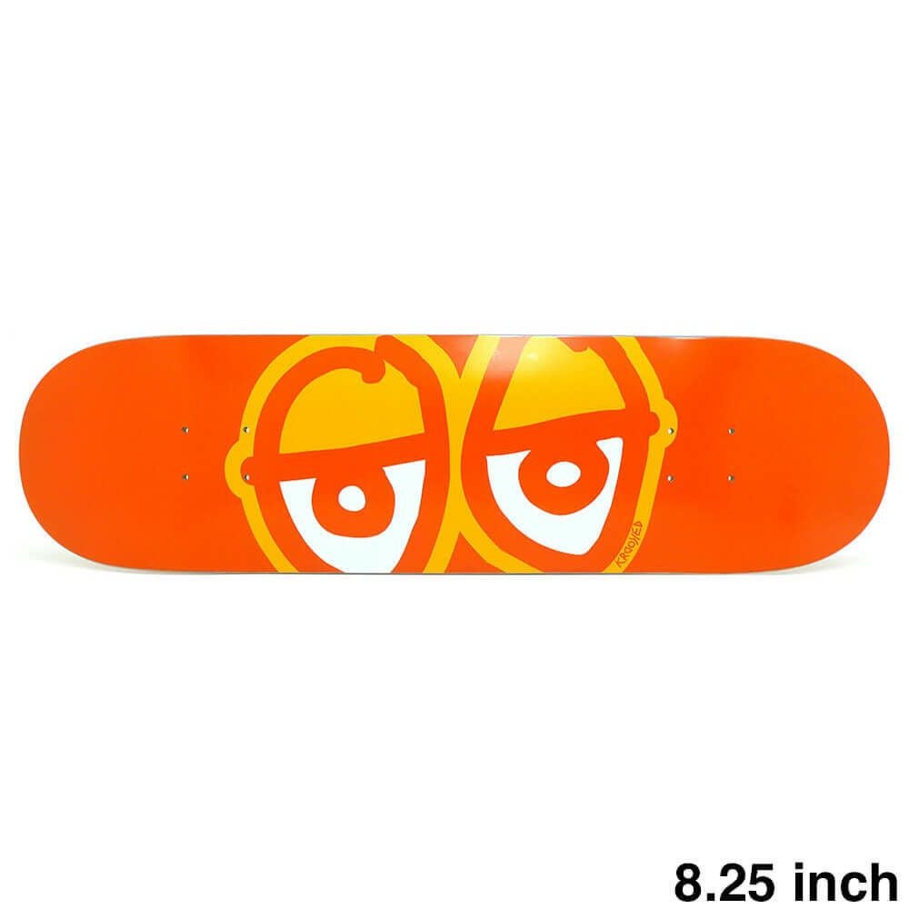 【レア未開封】KROOKED × Curtis Kulig コラボ デッキ KROOKED DECK クルキッド デッキ TEAM EYES ORANGE 8.25 スケート