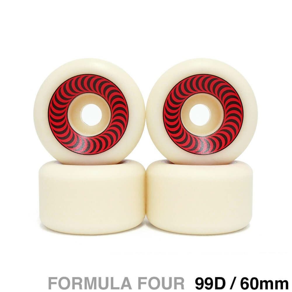 SPITFIRE WHEEL スピットファイヤー ウィール FORMULA FOUR (F4) OG CLASSIC 99D RED 60mm スケートボード スケボー