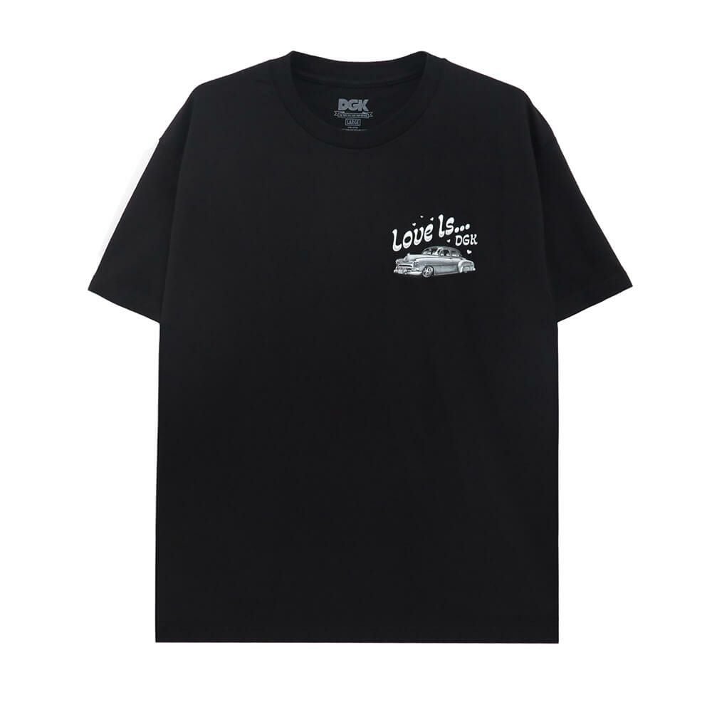 DGK T-SHIRT ディージーケー Tシャツ LOVE IS ... BLACK スケートボード スケボー 1