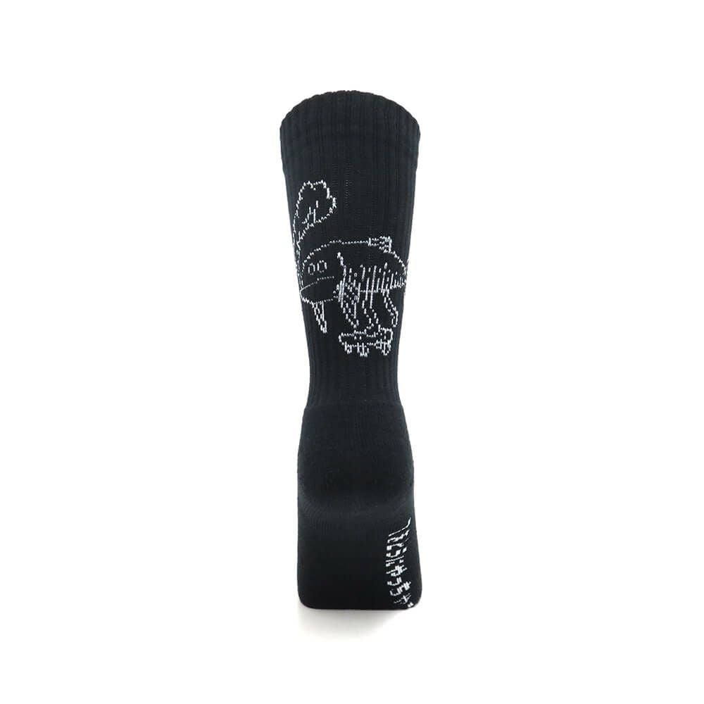 CHAOS FISHING CLUB SOCKS カオスフィッシングクラブ ソックス 靴下 1 PAC OSAKANAKUN BLACK スケートボード スケボー 2