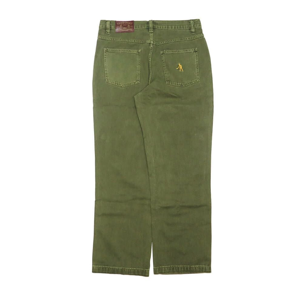 PASS~PORT JEANS パスポート パンツ ジーンズ WORKERS CLUB JEANS OLIVE スケートボード スケボー 5