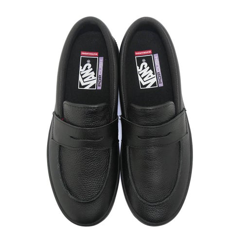 VANS SHOES バンズ シューズ スニーカー SKATE LOAFER BLACK/BLACK（US企画） スケートボード スケボー 1