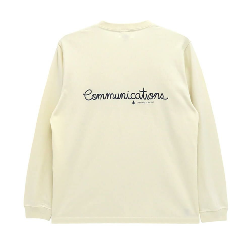 COLOR COMMUNICATIONS LONG SLEEVE カラーコミュニケーションズ ロングスリーブTシャツ HANDWRITE 2 VINTAGE NATURAL スケートボード スケボー 1