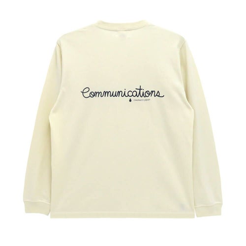 COLOR COMMUNICATIONS LONG SLEEVE カラーコミュニケーションズ ロングスリーブTシャツ HANDWRITE 2 VINTAGE NATURAL スケートボード スケボー 1