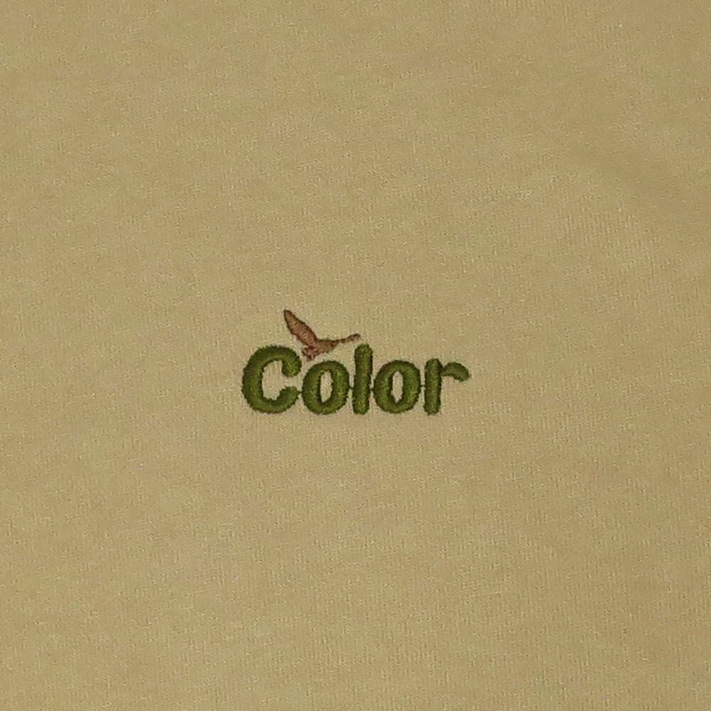 COLOR COMMUNICATIONS CREW SWEAT カラーコミュニケーションズ トレーナー WAWA OWL EMB LETTER SAND KHAKI 刺繍ロゴ スケートボード スケボー 3