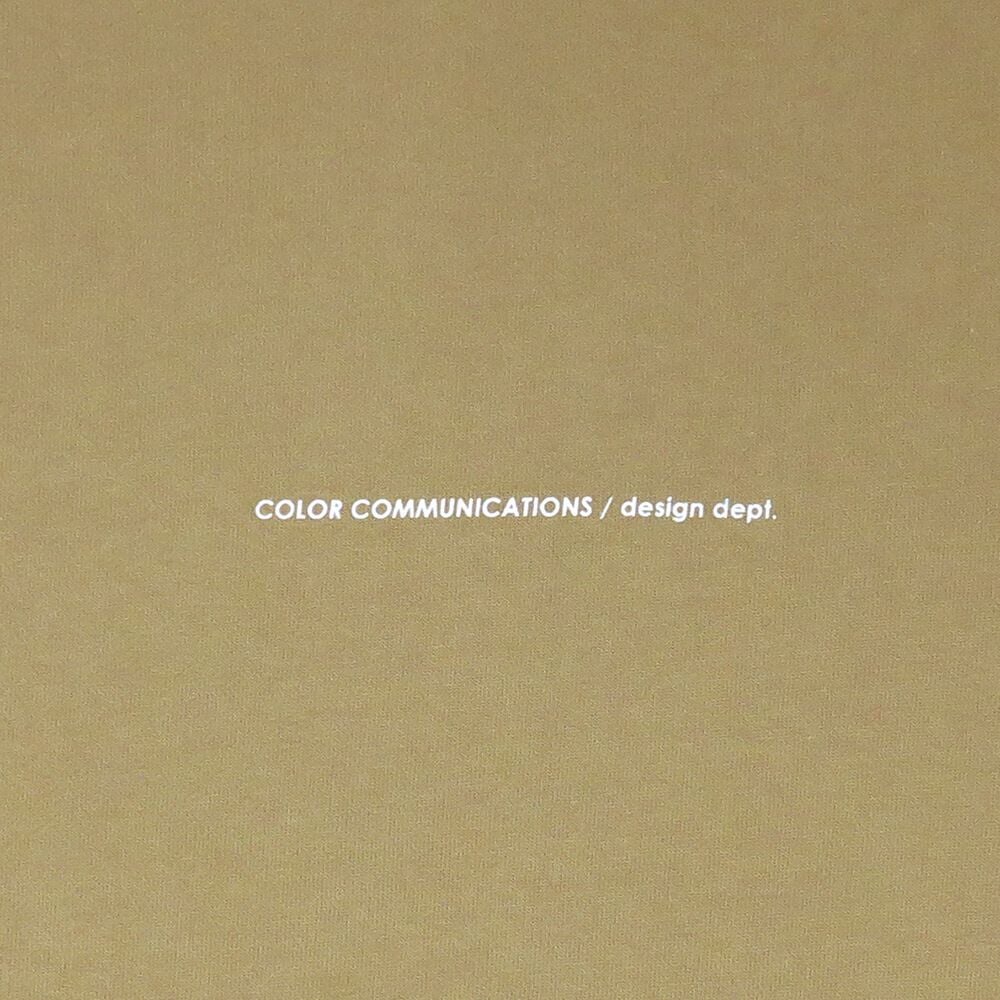 COLOR COMMUNICATIONS CREW SWEAT カラーコミュニケーションズ トレーナー WAWA OWL EMB LETTER SAND KHAKI 刺繍ロゴ スケートボード スケボー 4