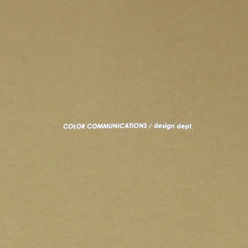 COLOR COMMUNICATIONS CREW SWEAT カラーコミュニケーションズ トレーナー WAWA OWL EMB LETTER SAND KHAKI 刺繍ロゴ スケートボード スケボー 4