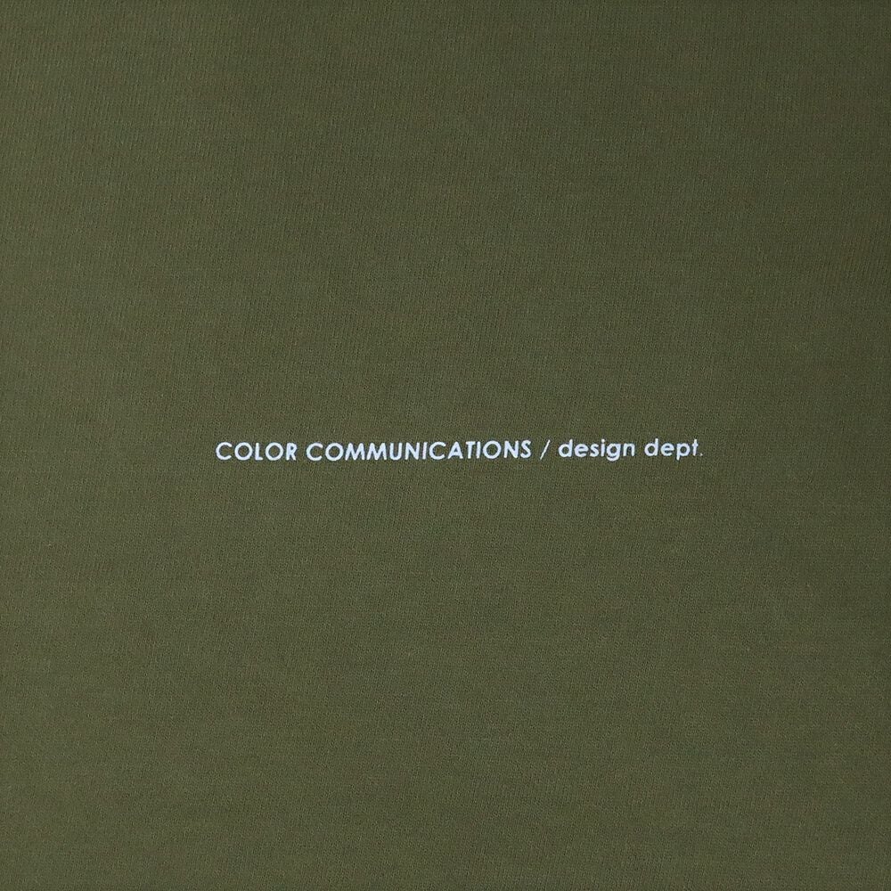 COLOR COMMUNICATIONS HOOD カラーコミュニケーションズ パーカー WAWA OWL EMB LETTER LIGHT OLIVE 刺繍ロゴ スケートボード スケボー 4