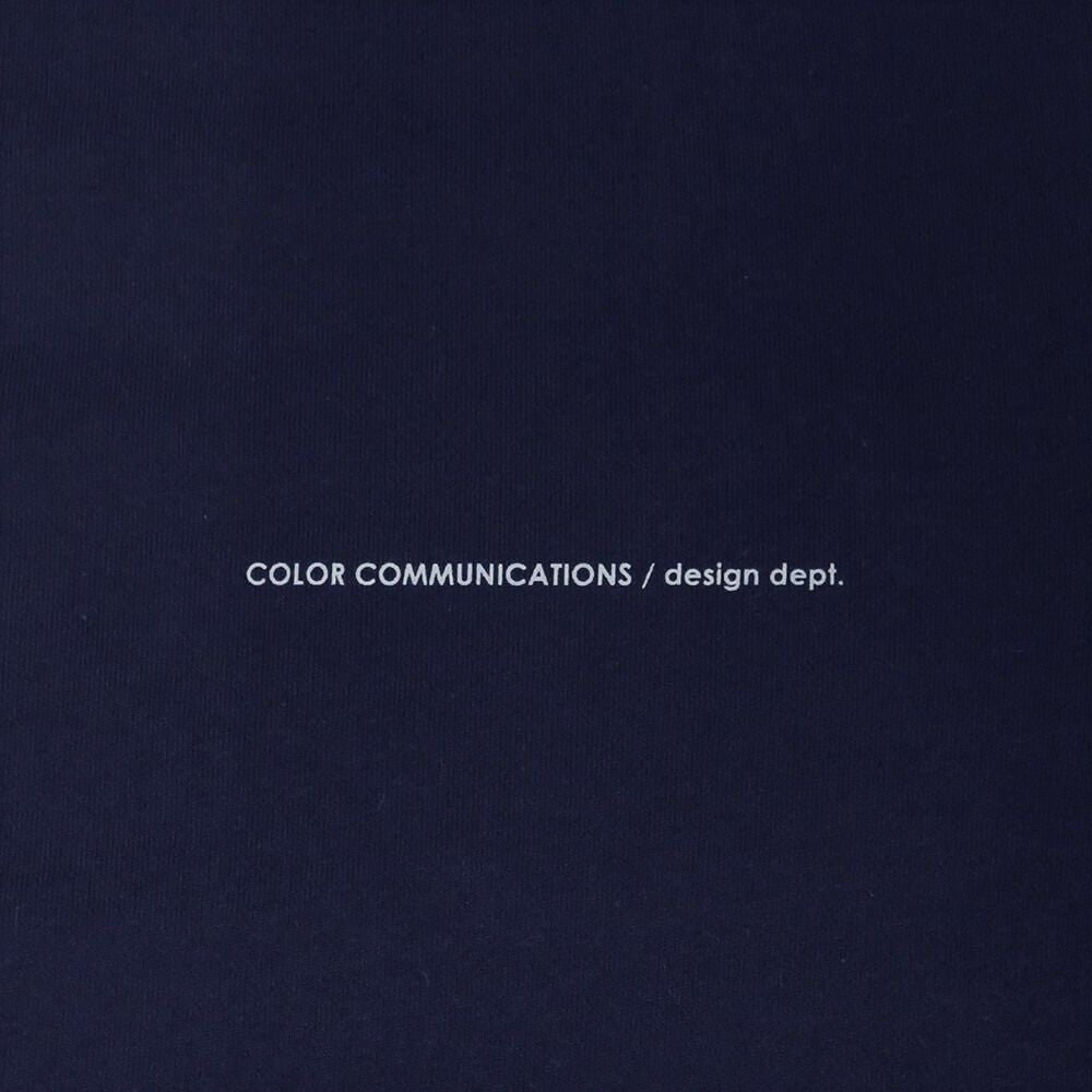 COLOR COMMUNICATIONS HOOD カラーコミュニケーションズ パーカー WAWA OWL EMB LETTER NAVY 刺繍ロゴ スケートボード スケボー 4