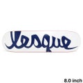 LESQUE DECK レスケ デッキ TEAM LOGO WHITE/NAVY 8.0 スケートボード スケボー