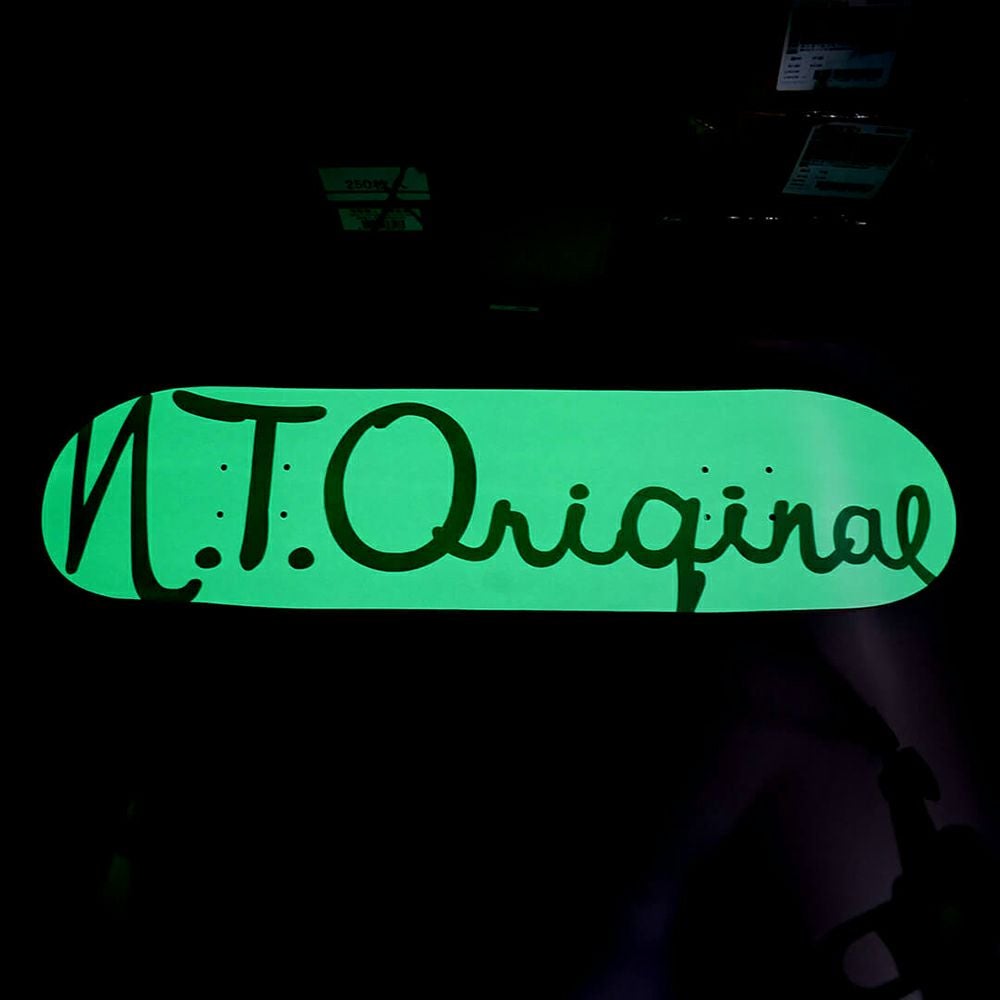 N.T.ORIGINAL DECK エヌティーオリジナル デッキ TEAM LOGO GLOW IN THE DARK 8.25 スケートボード スケボー 02