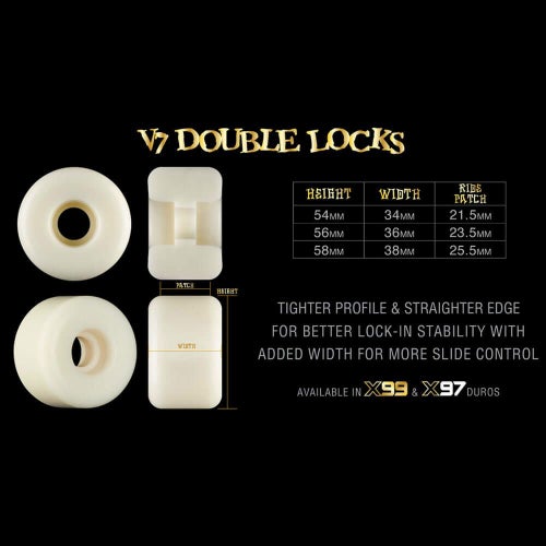 BONES WHEEL ボーンズ ウィール X-FORMULA V7（DOUBLE LOCKS）97A 56mm スケートボード スケボー 1