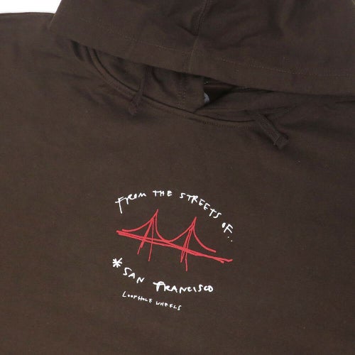 LOOP HOLE HOOD ループホール パーカー FROM THE STREET BROWN スケートボード スケボー 1