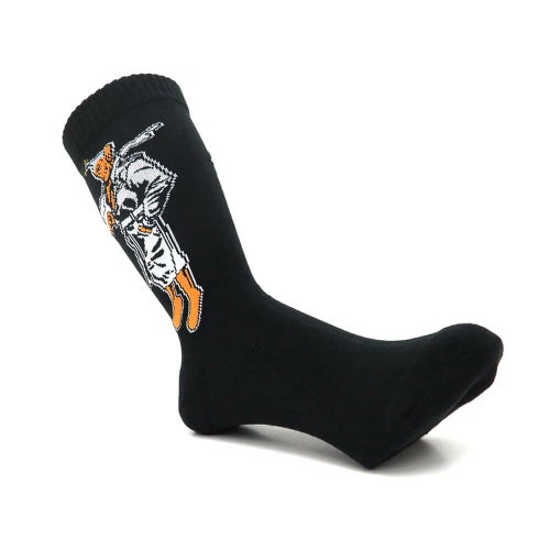  WHIMSY SOCKS ウィムジー ソックス 靴下 PEEPO SAN BLACK スケートボード スケボー 