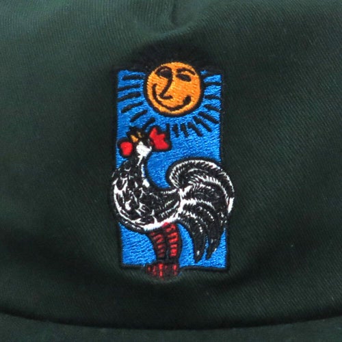 CHOCOLATE CAP チョコレート キャップ ROOSTER 5 PANEL FOREST GREEN スケートボード スケボー 5