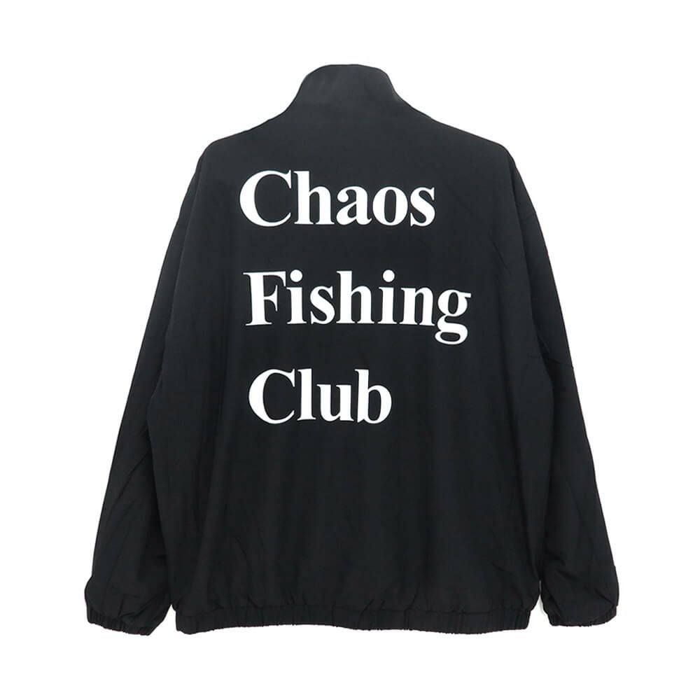 CHAOS FISHING CLUB JACKET カオスフィッシングクラブ ジャケット LOGO TRACK BLACK スケートボード スケボー 
