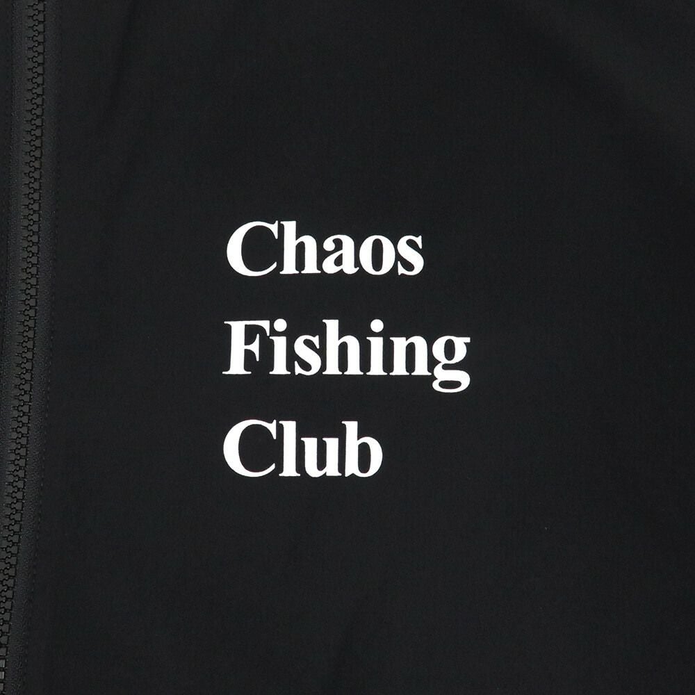 CHAOS FISHING CLUB JACKET カオスフィッシングクラブ ジャケット LOGO TRACK BLACK スケートボード スケボー 3
