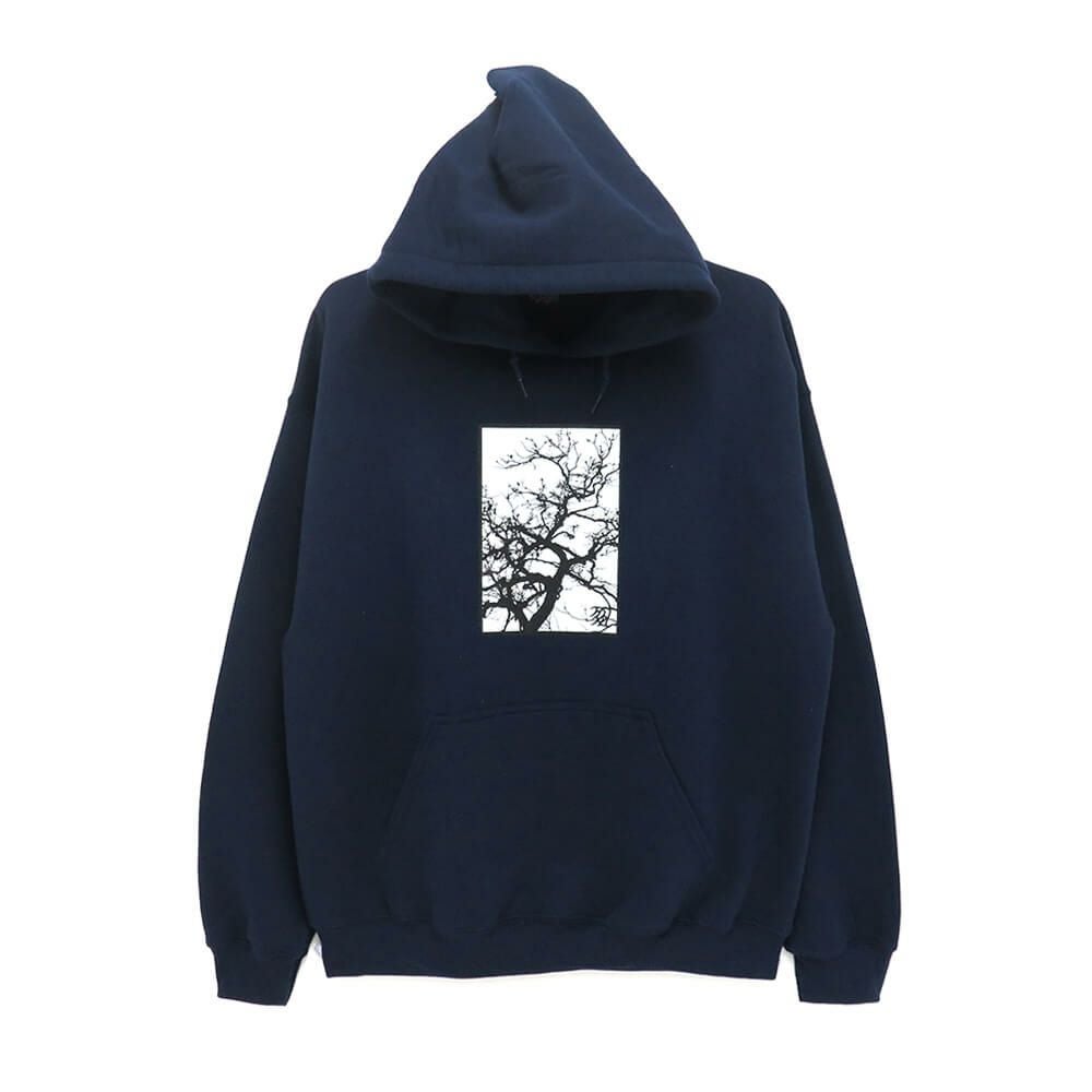 MAN WHO HOOD マンフー パーカー 風の便り NAVY スケートボード スケボー 