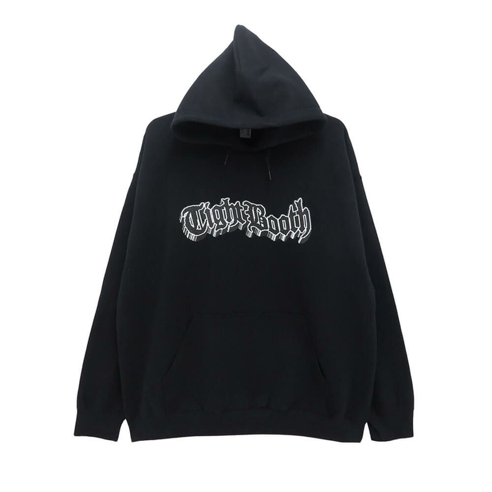 TIGHTBOOTH（TBPR）HOOD タイトブース パーカー 3D LOGO BLACK スケートボード スケボー 