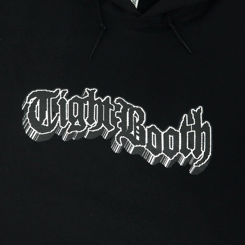 TIGHTBOOTH（TBPR）HOOD タイトブース パーカー 3D LOGO BLACK スケートボード スケボー 1