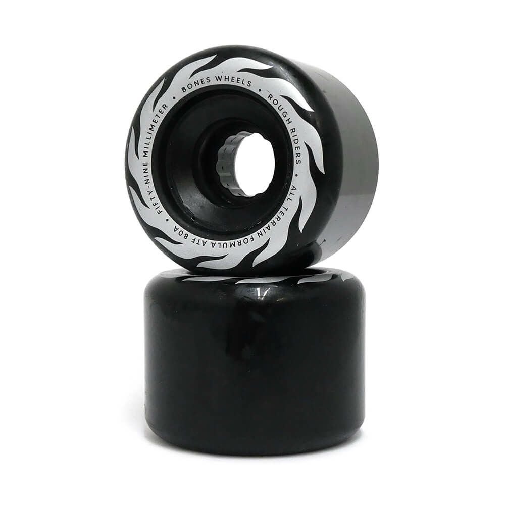 BONES WHEEL ボーンズ ソフトウィール（クルーザー） ATF ROUGH RIDERS ETERNAL FLAME（80A）黒 59mm スケートボード スケボー 1