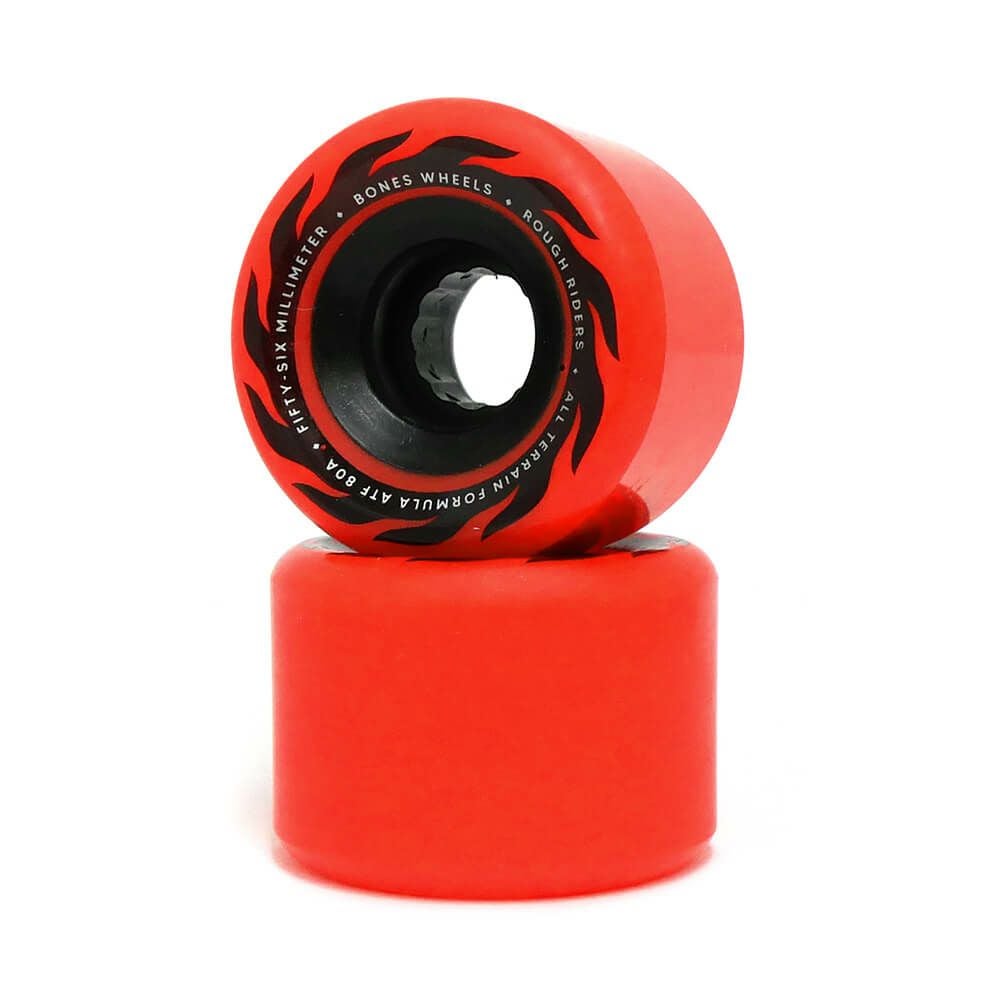 BONES WHEEL ボーンズ ソフトウィール（クルーザー） ATF ROUGH RIDERS ETERNAL FLAME（80A）赤 56mm スケートボード スケボー 1