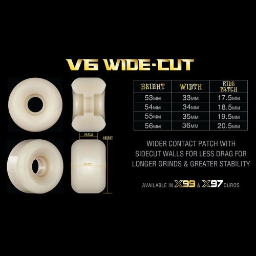 BONES WHEEL ボーンズ ウィール X-FORMULA V6（WIDE-CUT）99A 54mm スケートボード スケボー 1