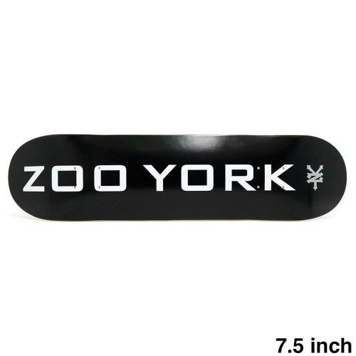 ZOO YORK DECK ズーヨーク デッキ TEAM OG 95 LOGO BLOCK BLACK 7.5 スケートボード スケボー