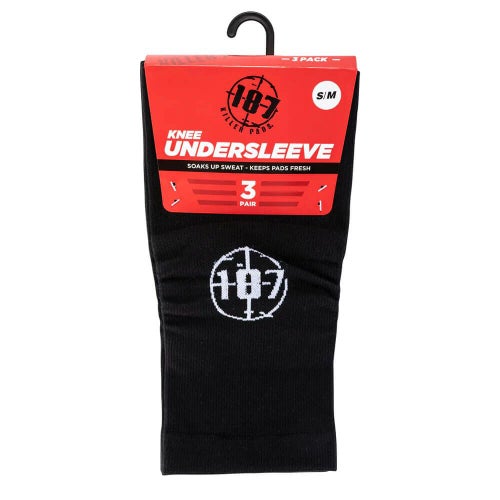 187 KILLER PADS KNEE SLEEVE ワンエイトセブンキラーパッド ニースリーブ KNEE UNDERSLEEVE（3 PACK） プロテクター セーフティーギア サポーター スケートボード スケボー