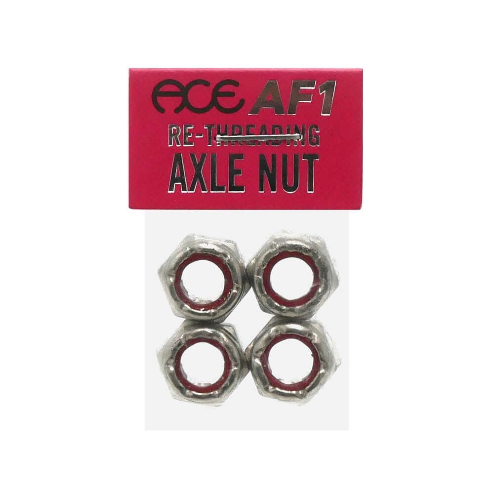 ACE AXLE NUT エース アクセルナット RE-THREADING AXLE NUT SILVER スケートボード スケボー