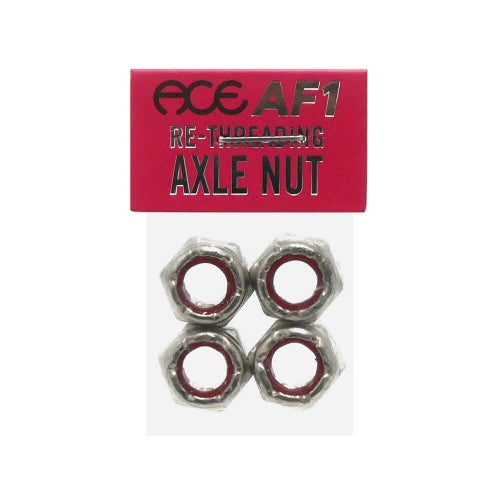 ACE AXLE NUT エース アクセルナット RE-THREADING AXLE NUT SILVER スケートボード スケボー