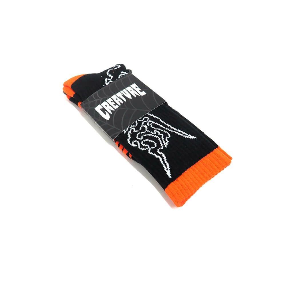 CREATURE SOCKS クリーチャー ソックス 靴下 FORTUNE BLACK スケートボード スケボー 6