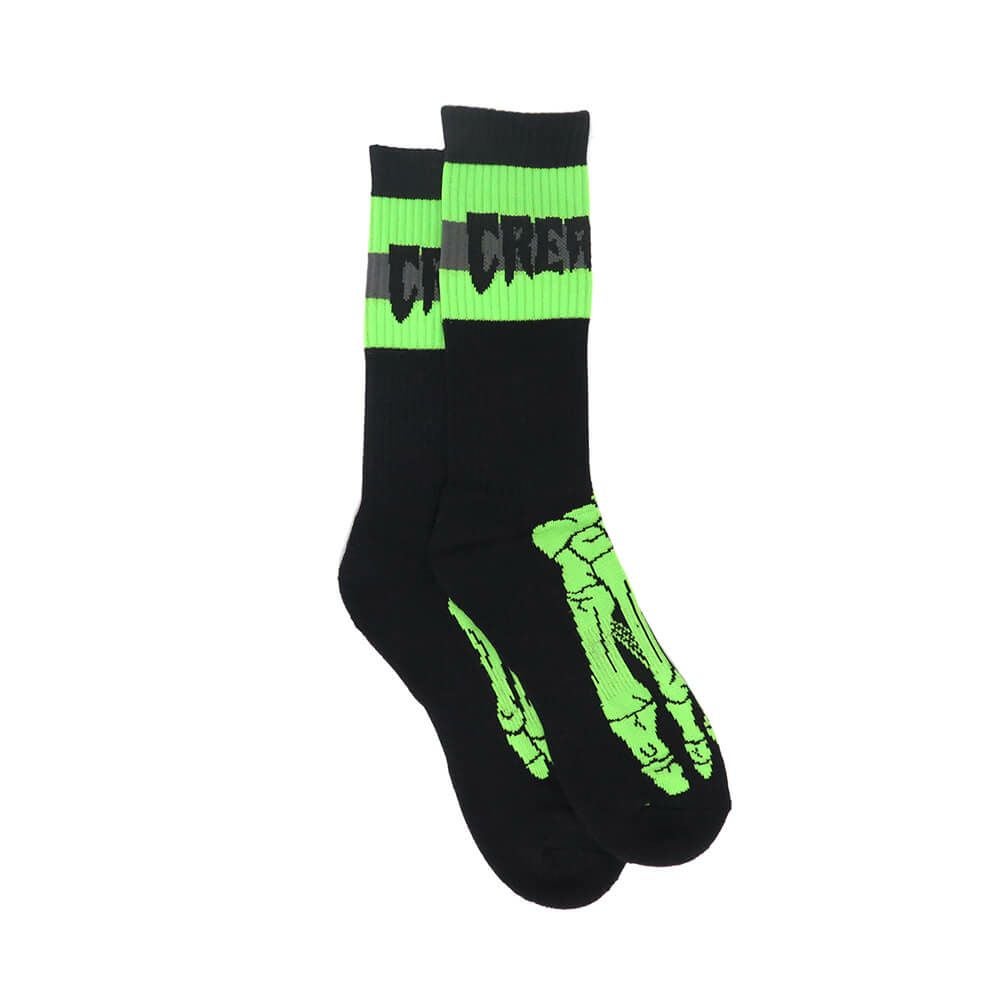CREATURE SOCKS クリーチャー ソックス 靴下 TRENCH FOOT 2 PACK BLACK スケートボード スケボー 3