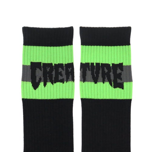 CREATURE SOCKS クリーチャー ソックス 靴下 TRENCH FOOT 2 PACK BLACK スケートボード スケボー 4