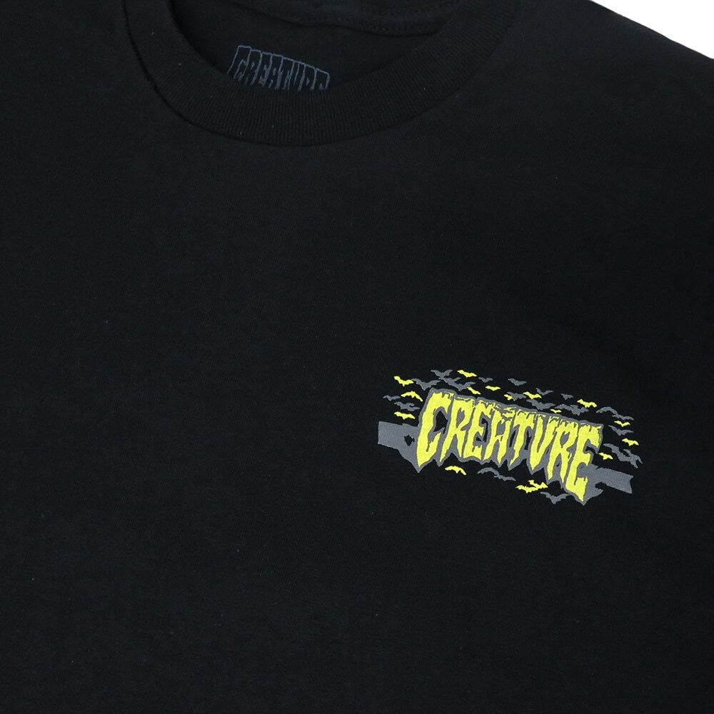 CREATURE T-SHIRT クリーチャー Tシャツ BAT RELIC BLACK スケートボード スケボー 2