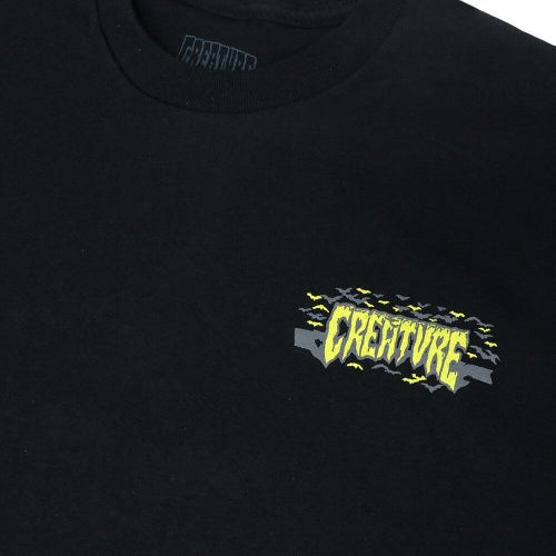 CREATURE T-SHIRT クリーチャー Tシャツ BAT RELIC BLACK スケートボード スケボー 2