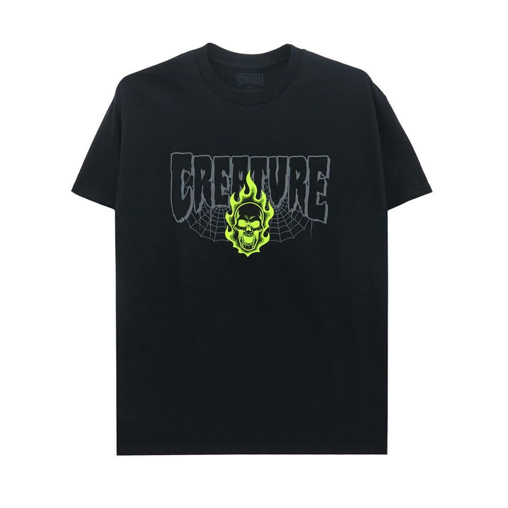 CREATURE T-SHIRT クリーチャー Tシャツ BONEHEAD 2 RELIC BLACK スケートボード スケボー 