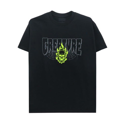 CREATURE T-SHIRT クリーチャー Tシャツ BONEHEAD 2 RELIC BLACK スケートボード スケボー 