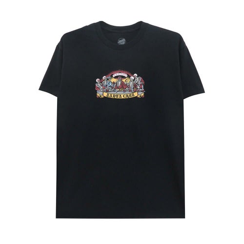SANTA CRUZ T-SHIRT サンタクルーズ Tシャツ GUZMAN DEAD DINERS FRONT BLACK スケートボード スケボー 