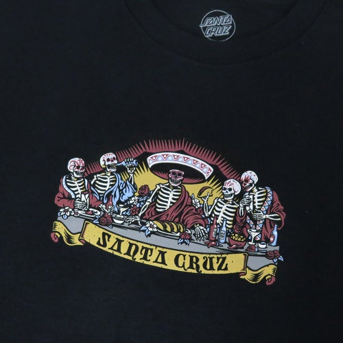 SANTA CRUZ T-SHIRT サンタクルーズ Tシャツ GUZMAN DEAD DINERS FRONT BLACK スケートボード スケボー 1