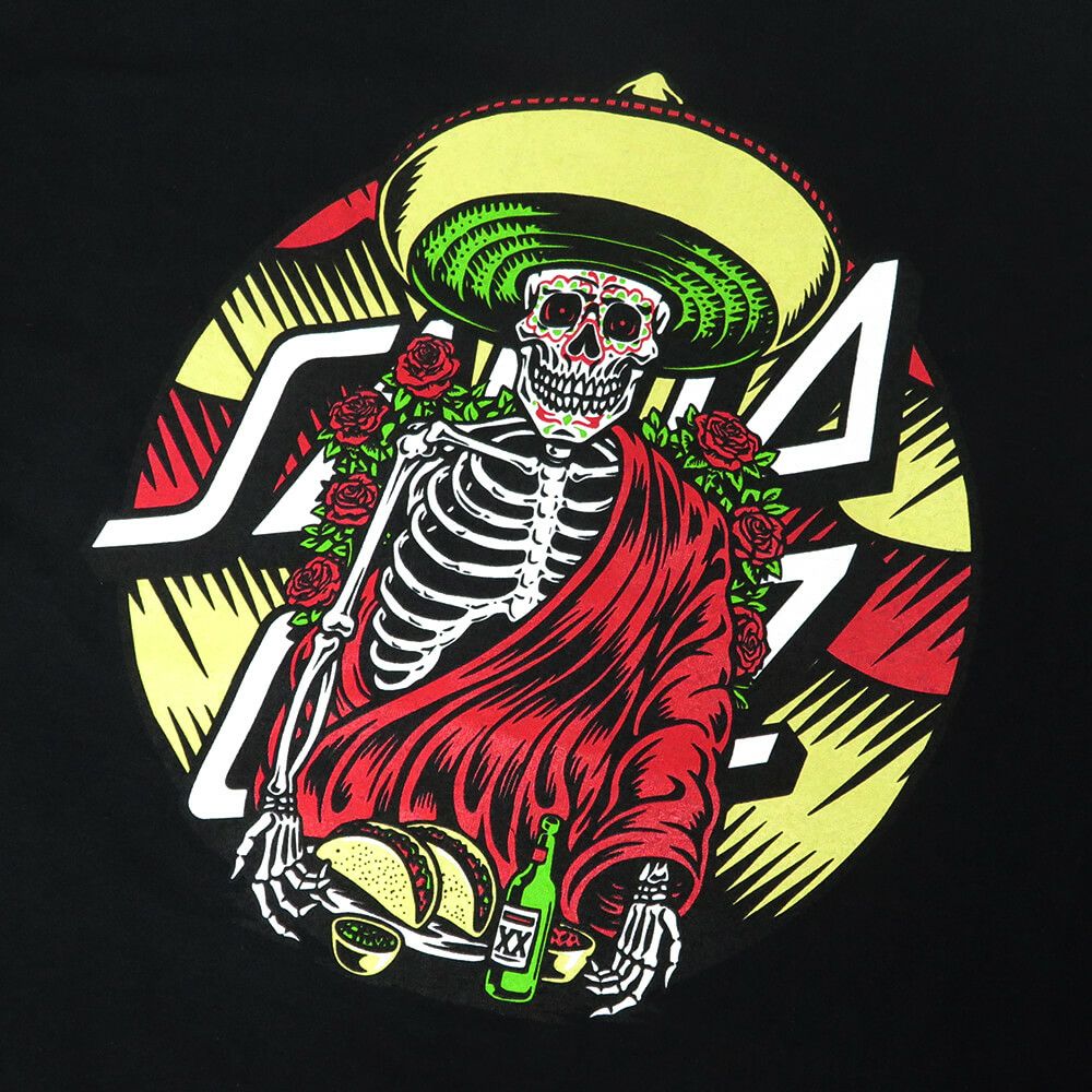 SANTA CRUZ T-SHIRT サンタクルーズ Tシャツ GUZMAN DINING DOT BLACK