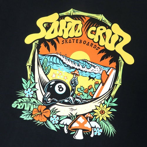  SANTA CRUZ T-SHIRT サンタクルーズ Tシャツ WINKOWSKI 8 BALLER TRIP BLACK スケートボード スケボー 3