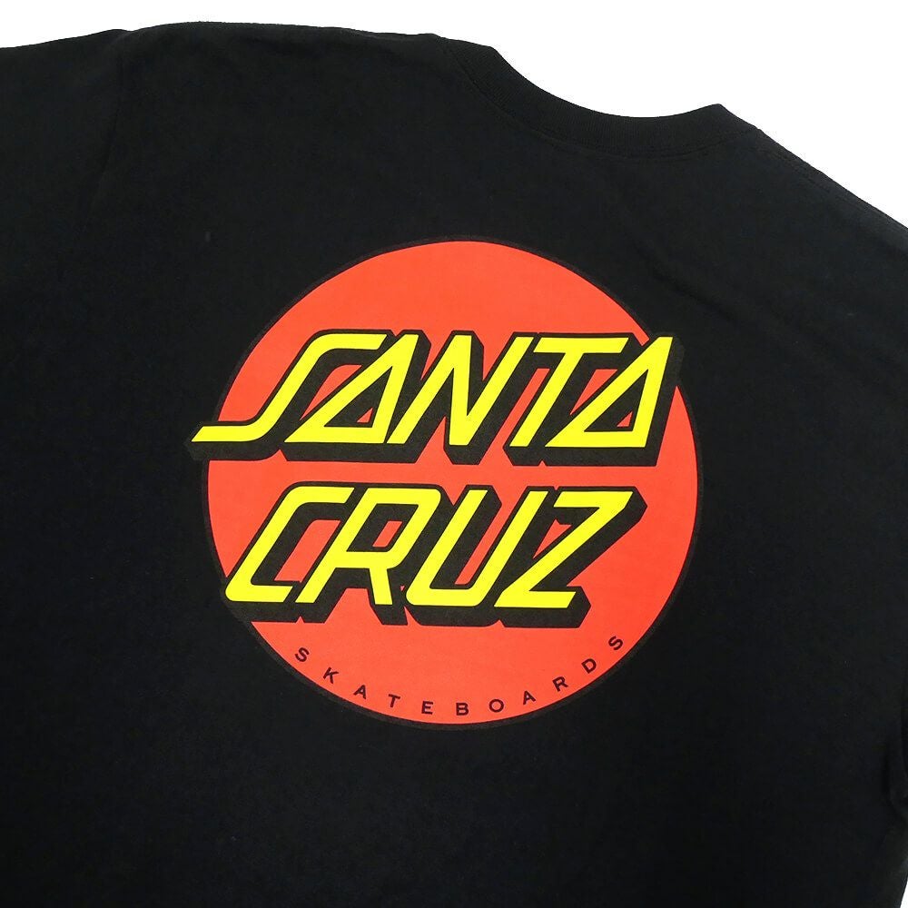 SANTA CRUZ T-SHIRT サンタクルーズ Tシャツ CLASSIC DOT BLACK スケートボード スケボー 3