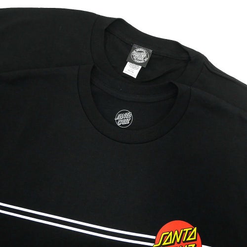 SANTA CRUZ T-SHIRT サンタクルーズ Tシャツ CLASSIC DOT BLACK スケートボード スケボー 4