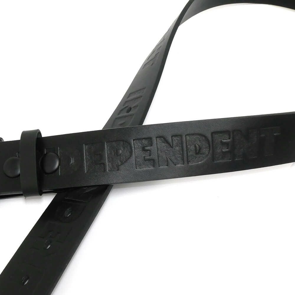 INDEPENDENT BELT インディペンデント ベルト BAR LOGO BELT BLACK スケートボード スケボー　3
