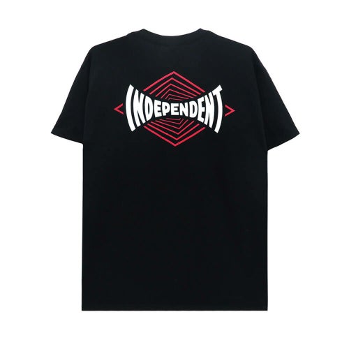  INDEPENDENT T-SHIRT インディペンデント Tシャツ VERTIGO SPAN BLACK スケートボード スケボー 