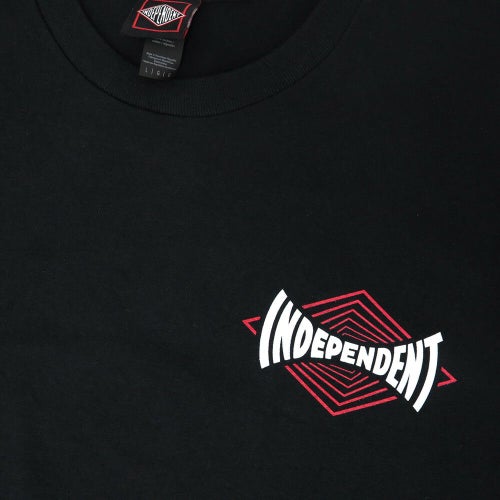  INDEPENDENT T-SHIRT インディペンデント Tシャツ VERTIGO SPAN BLACK スケートボード スケボー 2