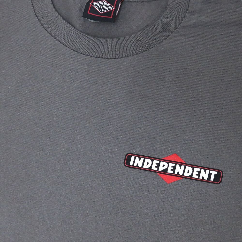  INDEPENDENT T-SHIRT インディペンデント Tシャツ TOOLS OF THE TRADE CHARCOAL スケートボード スケボー 2