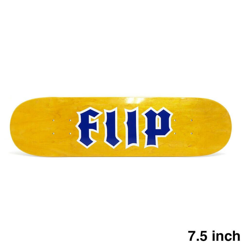 セール）FLIP DECK フリップ デッキ TEAM SCRIBBLE LOGO YELLOW 8.25